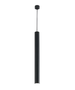 Lampada a sospensione 'fluke' nera, h 127cm